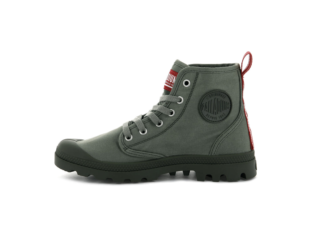 Botas Palladium PAMPA HI DARE Mujer Verde Oliva | Costa Rica-69027